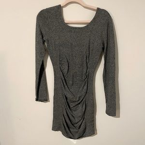 Gray Ruched Express Dress
